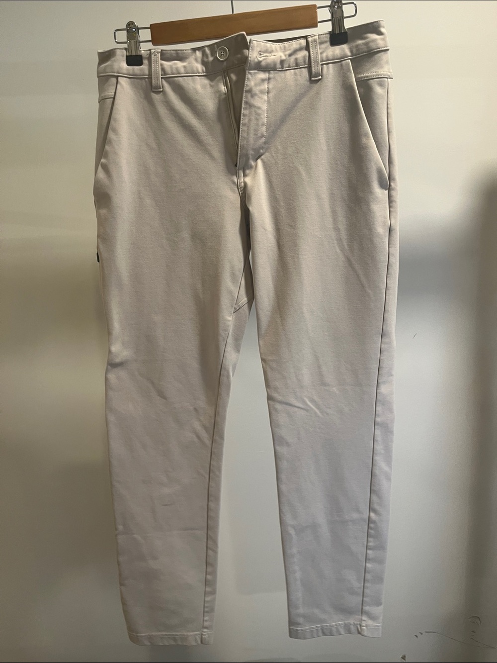 BYLT Basics Slim Chino Pants in Light Beige